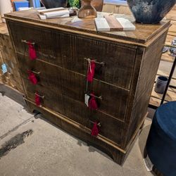 Three Drawer Mango Wood Dresser