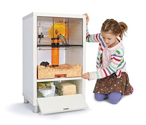 Qute White Two-story Hamster Cage