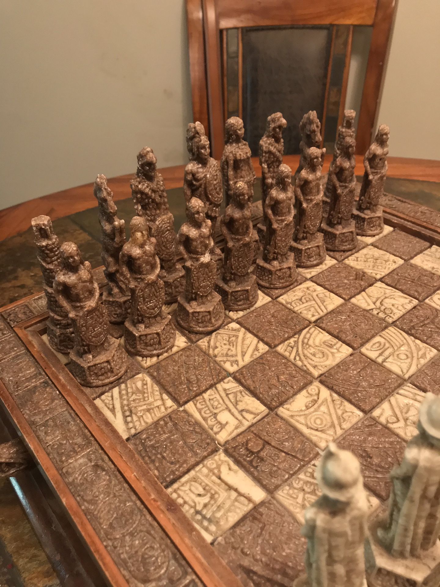 Aztec Chess Set 12.5 X 12.5 Inspired by the -  Hong Kong