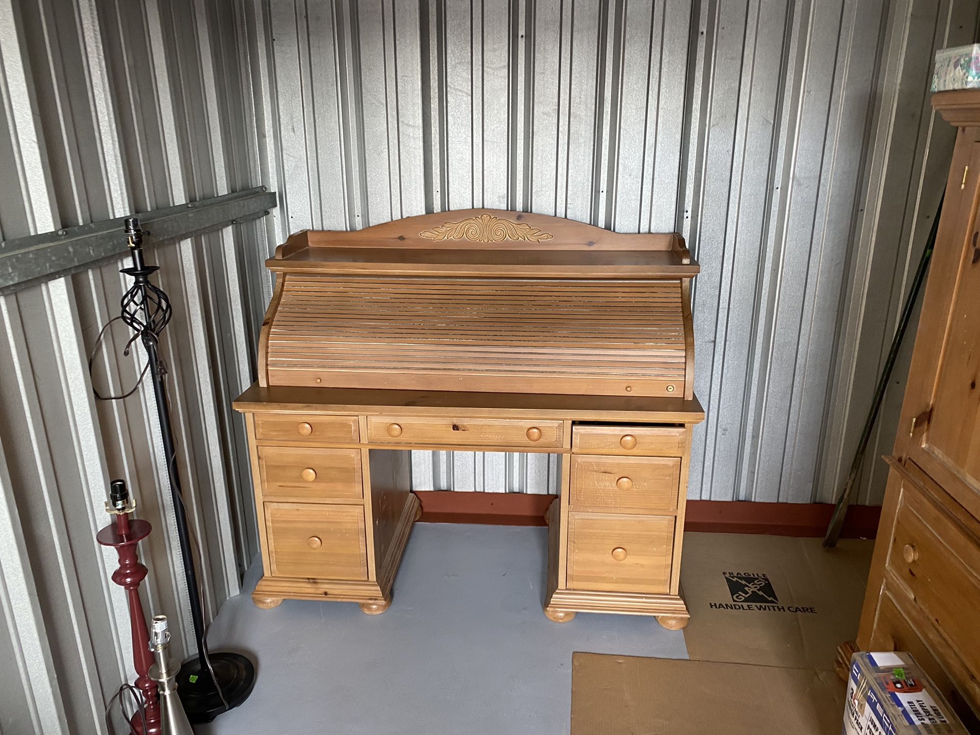 Broyhill roll cheap top desk