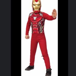 Iron Man Boys 2-PC Child Halloween Costume Jumpsuit & Molded Mask