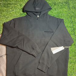 Black Fear Of God Essentials Hoodie