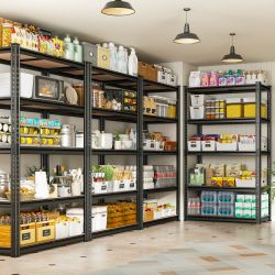 5Tier Adjustable Metal Shelf, Storage Rack .Garage  Shelves Heavy Duty Garage Shelving35.6*16*72inch