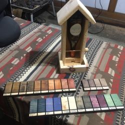 Custom Wood Bird Feeder