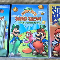 3 Vintage Super Mario Bros Movie Dvds  Excellent 