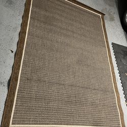 New of natural jute rug coloured brown braided vegan rug