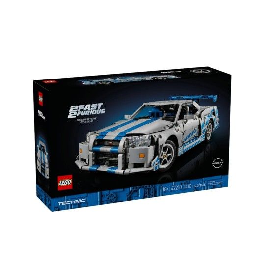 LEGO Technic 2 Fast 2 Furious Nissan Skyline GT-R (R34) Car (LEGO Model: 42210)