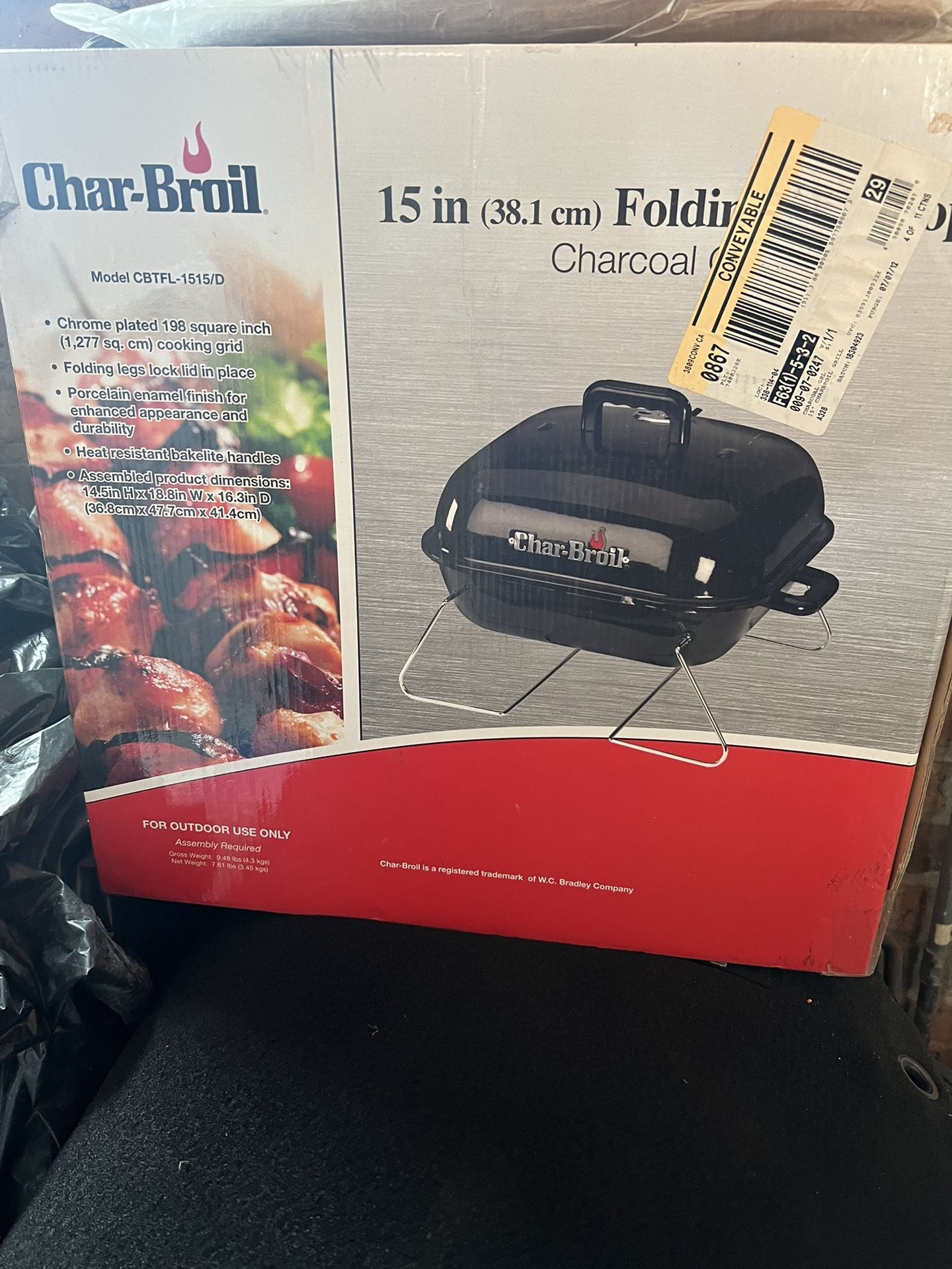 Portable Table Top Charcoal Grill