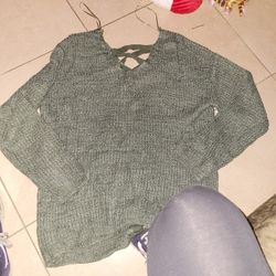 Olive green sweater