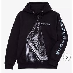 Silent Hill 2 Pyramid Head Symbols Zip Up Hoodie
