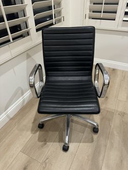 Crate Barrel Leather Chair
