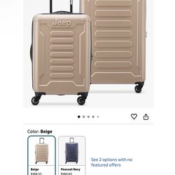 Jeep Hardsided expandable luggage set (carry on & checked)