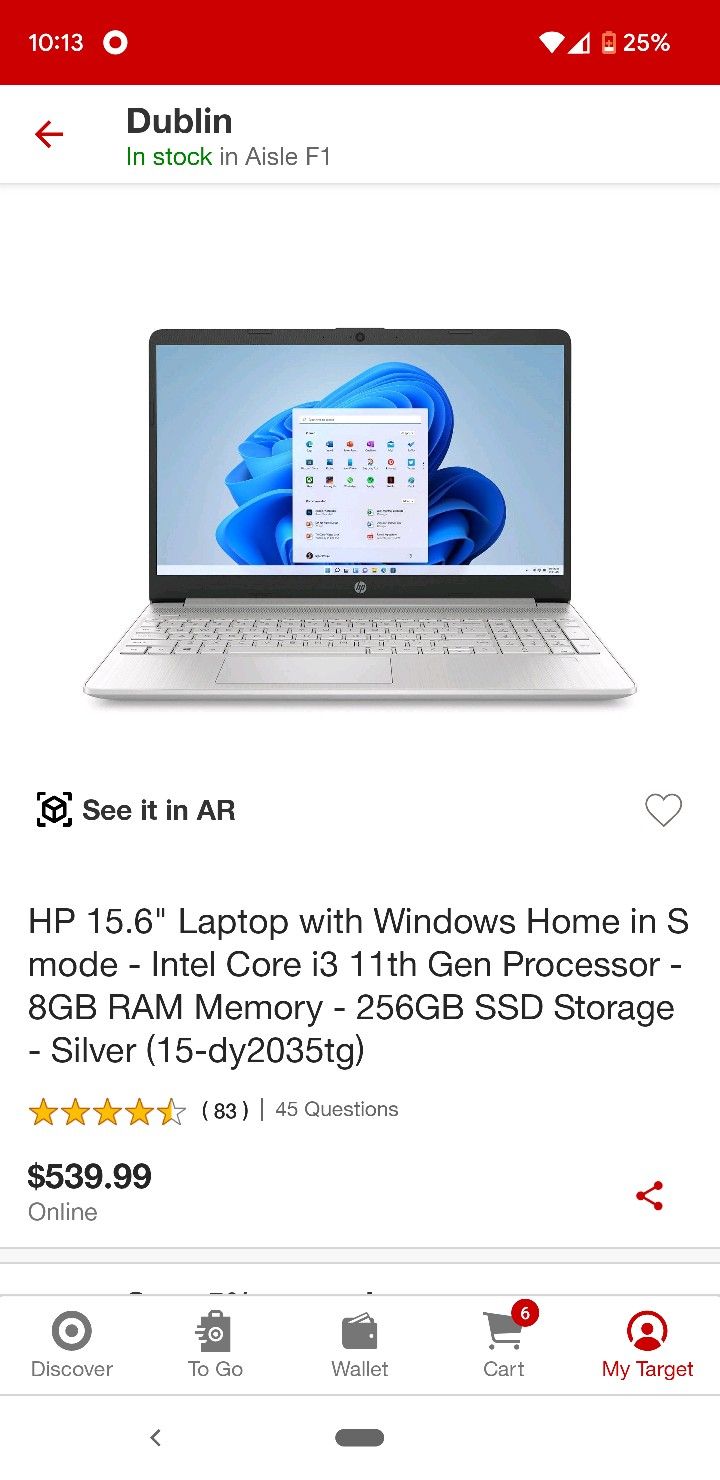 FS : HP Laptop/Notebook 15.6" New