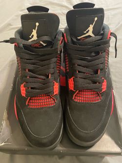Air Jordan 4 Retro Red Thunder (2022) Men's Size 10 - Used Good Condition W/ Box