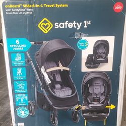 Safety first stroller.  Black and Gray