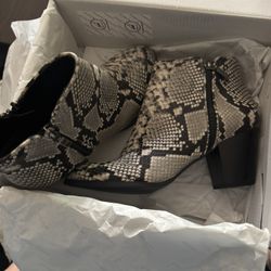 Snake Skin Shoe Booty Style&Co.