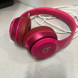 Beats By Dr Dre SOLO 2 Wired On-Ear Head Phones -Hot Pink  