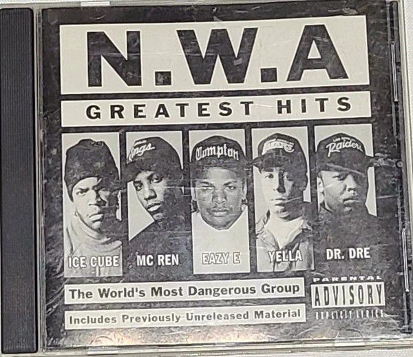 N.W.A Greatest Hits CD Ice Cube MC Ren Eazy E Yella Dr. Dre NWA Rap Hip-Hop 