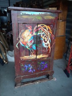 Old gabinet painted