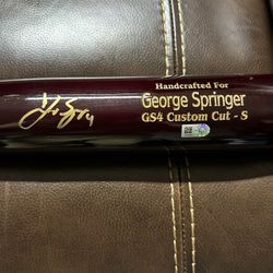 George Springer Baseball Bat Signed & Authenticated 