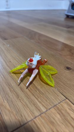Handcrafted Glass Fairy Ornament with Tin Box