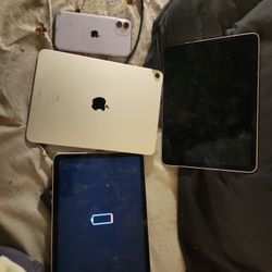Ipad Air 4th Generation A2316 Unlocked Plus 2 Others Locked 