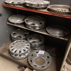 A Bunch Of Good Older Hubcaps