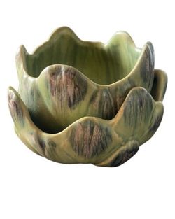 Vintage Fitz & Floyd - Open Artichoke Bowl 5’ 