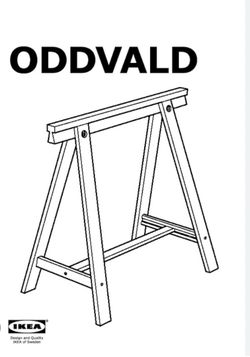 IKEA Oddvald Trestle Table Leg/Support (2)