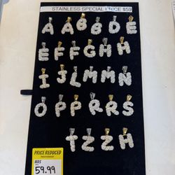 Stainless Steel Gold & Silver Initial Charms – Now Only $29.99!