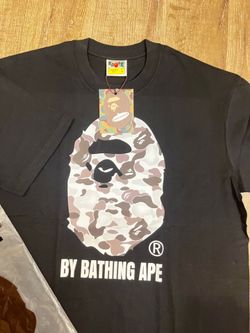 Brand New BAPE BATHING TEE grey/black