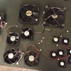 Box Of Various Computer Fans