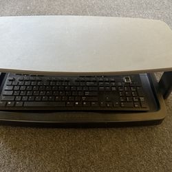 Computer Keyboard And Shelf
