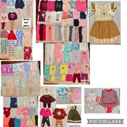 Baby girl infant pjs shirt outfit pants dress onesie swimsuit sweater jacket 18 months See pic price