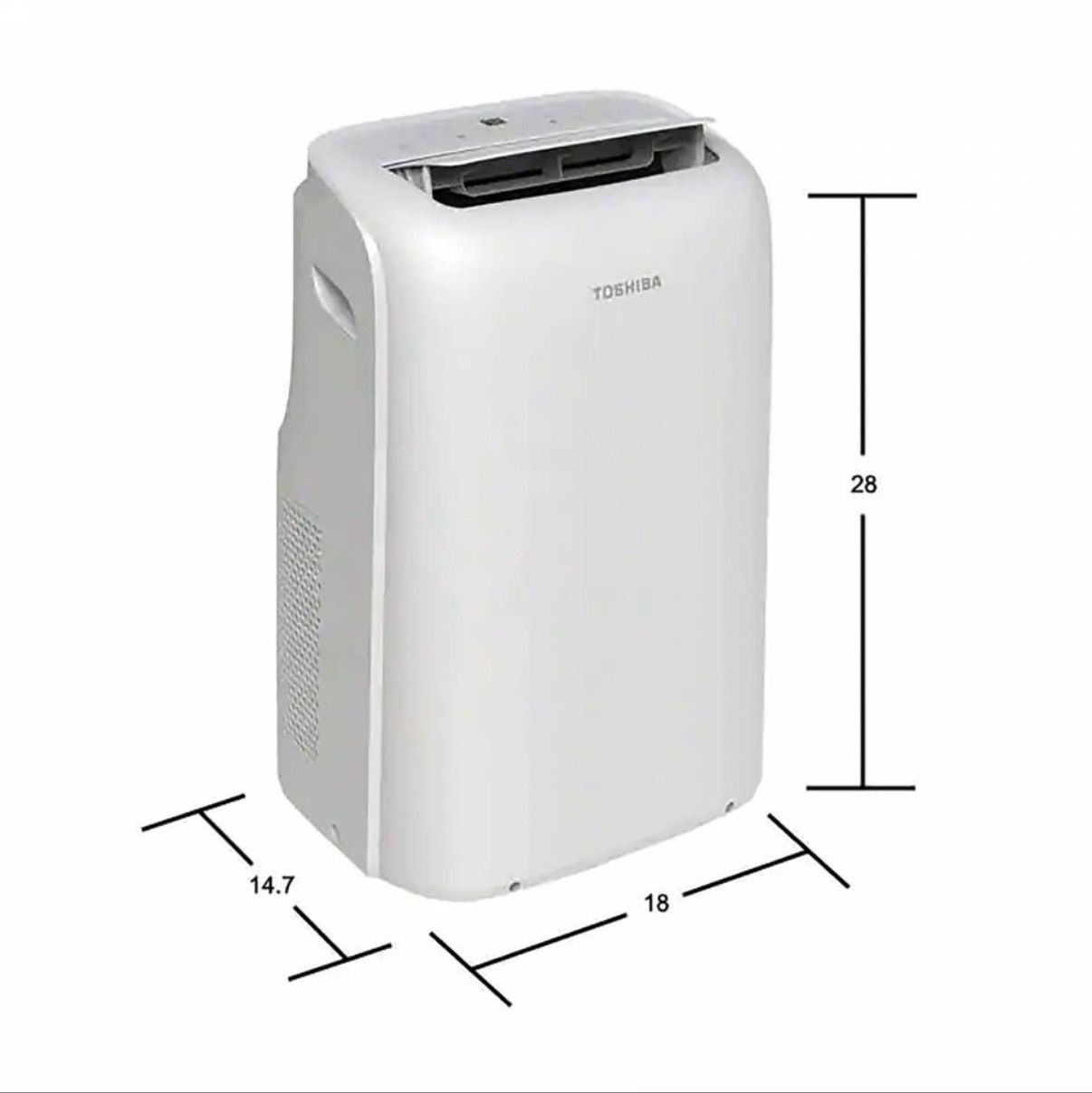 Toshiba 6,000 BTU Portable Air Conditioner Cools 250 Sq. Ft.