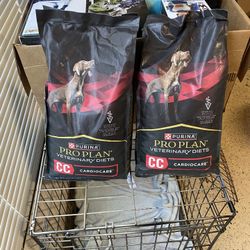 2 bags cardio pro plan dog food