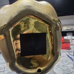 Golden Porcelain Piggy Bank