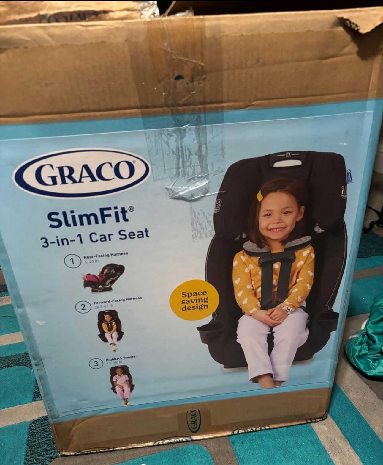 Car Seat 3 In 1 Slim-Fit