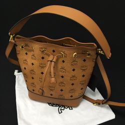 MCM Dessau Size Medium Drawstring Bag