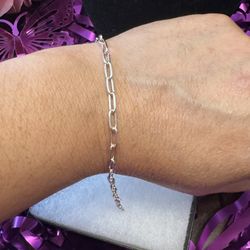 Manilla En Plata 925 Size 7”