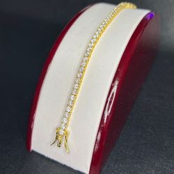 Gold Tennis Bracelet 