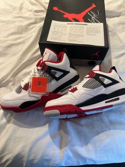 Jordan 4 Retro Fire Red - Size 9