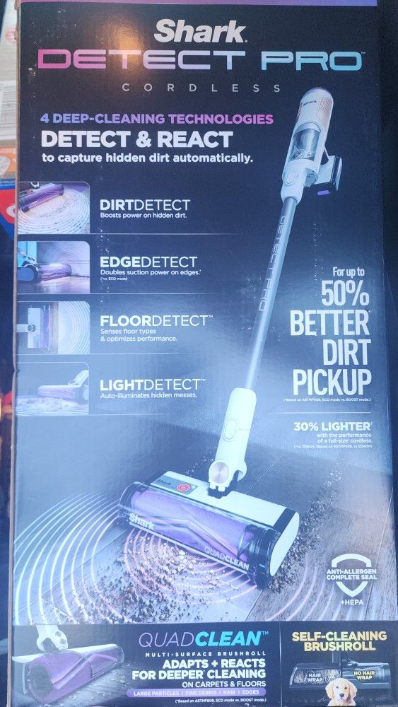 Shark cordless vacuum carpet and hardwood stick