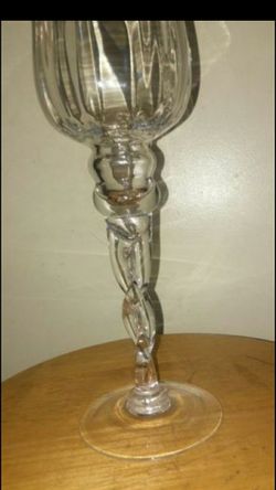 Tall declarative glass 14"