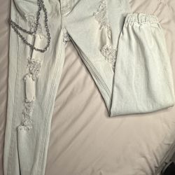 Cargo Jeans With Chain