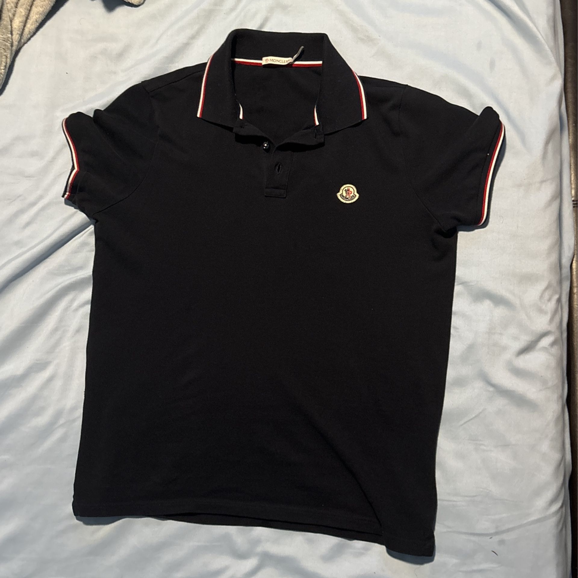 Logo Patch Moncler Polo Shirt