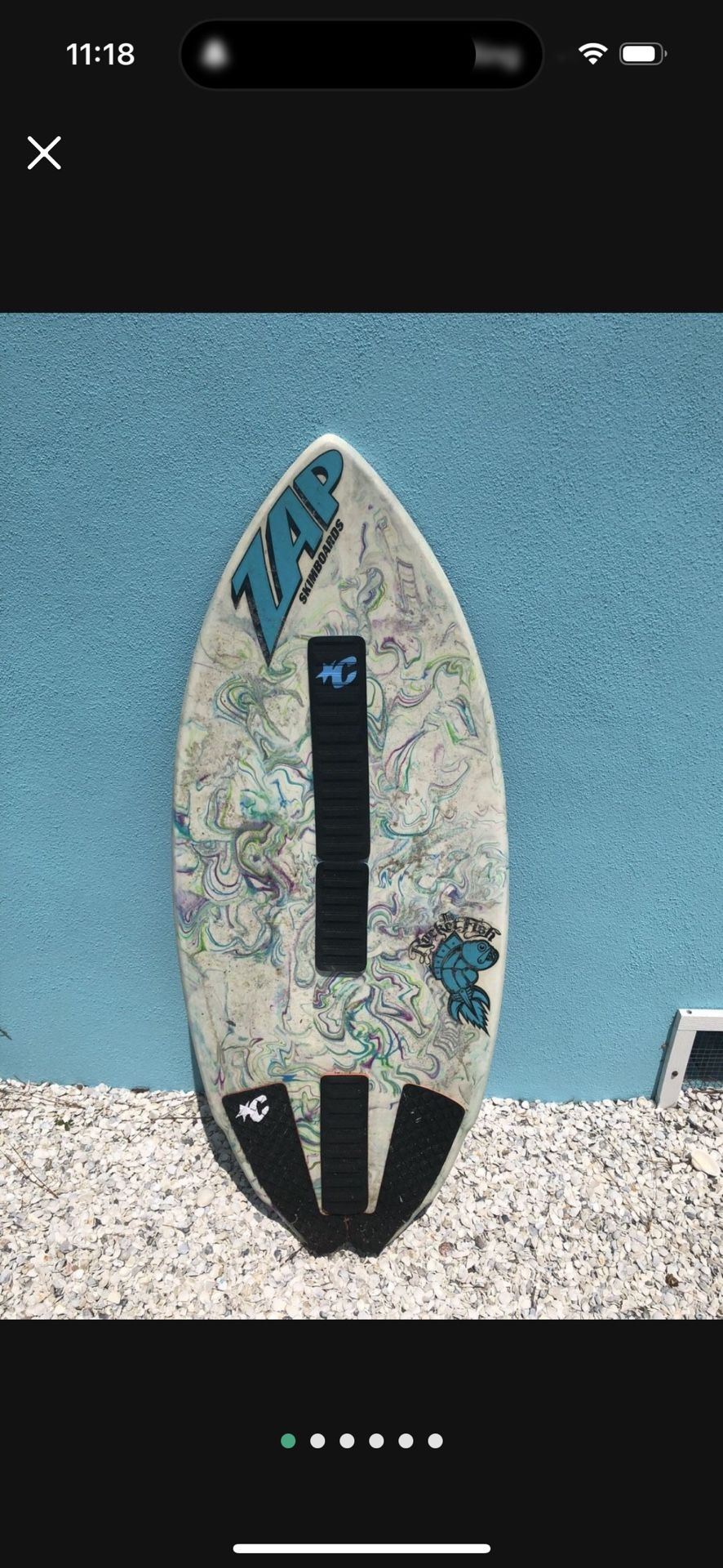 ZAP Rocket Fish Carbon Fiber Skim Board 51”