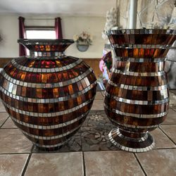 Two Vases approximately 14” height