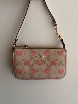 Coach Mini Shoulder Purse Pink Heart