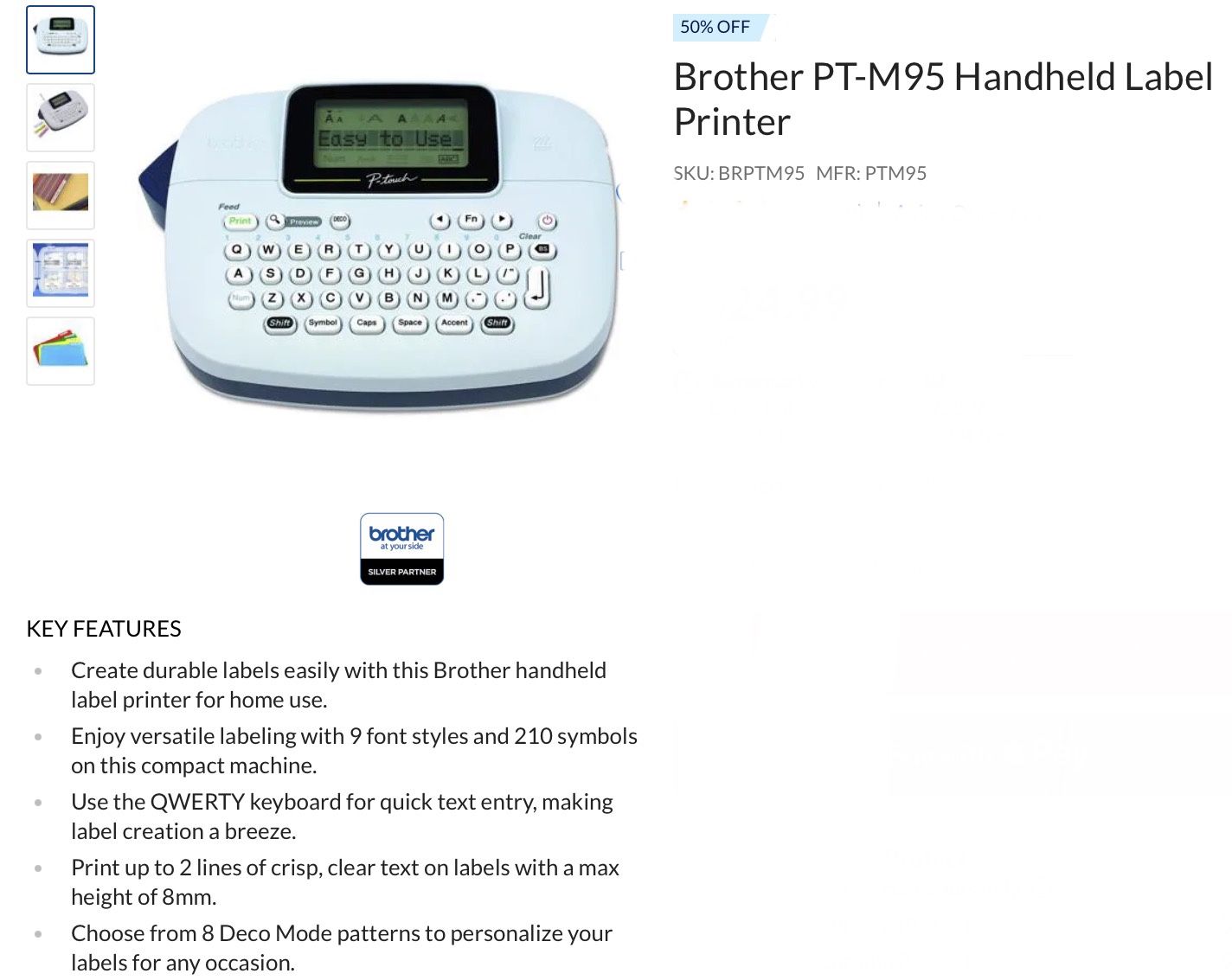 Brother P touch label maker pt-m95